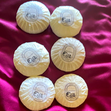 Diptyque Philosykos Round Bath Soap Bar 1.5 oz White Travel Size Lot of 6 picture