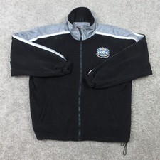 Vintage Super Bowl XXXVII Jacket Mens Medium Black Fleece NFL Football 2003 NWT picture