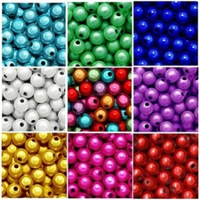WHOLESALE MIRACLE BEADS 4MM 6MM 8MM ROUND JEWELRY CRAFT BEAD COLORS 46 CHOICE picture