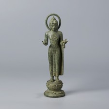 Javanese Bronze Standing Buddha in Majapahit Style, 13th Century picture