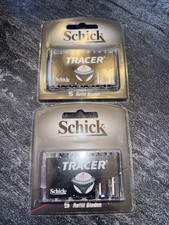 Vintage 2001 Schick Tracer 5 Refill Shaver Razor Blades - Cartridges X 2 LOC T picture