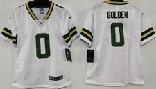 Tariffs​ Free YOUTH'S Matthew Golden #0 Packers Vapor White Stitched Jersey. picture