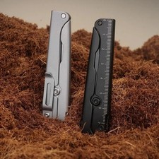 1pc Multifunctional  Folding Stainless Steel Survival Scissors Portable EDC Tool picture