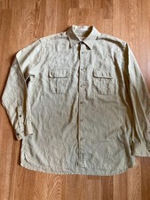 Perry Ellis Men's Linen-Cotton Blend Button Down Shirt, Medium picture