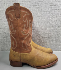 Tecovas The Buck Men's Size US 11D Copper Suede Cowboy Boots. picture