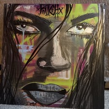 1 of 1 Original Exotic Abstract Oil/ Acrylic Painting Portrait 27” x 27” 🔥 picture