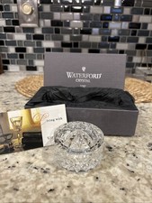 VTG 2001 WATERFORD SOCIETY Crystal KEEPSAKE/TRINKET Box W/BOX 2 5/8