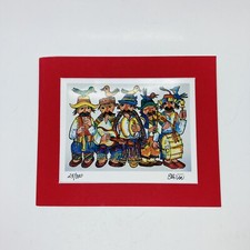 Jovan Obican Five Splendid Musicians Signed 25/100 Limited Ed.  Print Art 20 picture
