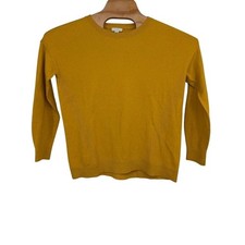J. Jill Upland Grove Relaxed Knit crewneck Women's dandelion sweater NWT sz S picture
