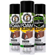 Foam Blaster HVAC AC Coil Cleaner Spray 18 oz 3-Pack Evaporator Condenser picture
