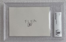 FLEA SIGNED SLABBED BECKETT BAS COA MUSIC AUTOGRAPHED RED HOT CHILI PEPPERS picture
