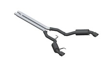 MBRP Exhaust S7277BLK Black Series Cat Back Dual Split Rear Exit Exhaust System picture