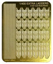 Gold Medal Models 400-6 1/400 Gold Medal Extra Ladders Photo Etch Set picture