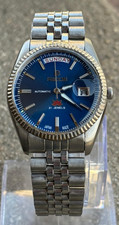 Rare Ricoh Automatic 21 Jewels Japan Made Watch For Mens president Blue picture