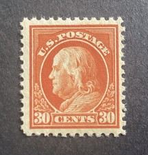 US Scott #38 1860 30¢ Orange Benjamin Franklin MNH OG picture
