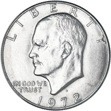 1972 D Eisenhower Dollar BU Ike US Mint Coin picture