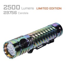 Acebeam EC20 Rainbow Stainless Steel Flashlight 3 Nichia 519A 5000K LEDs Limited picture