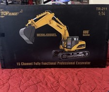Top Race RC Remote Control Excavator Big Scale 1:14 TR211 New 15 Channel picture