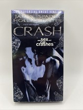 CRASH Controversial Uncut Version - RARE VHS Tape 1997  Cronenberg Tested picture