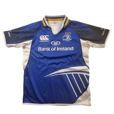 Canterbury Leinster Rugby Jersey Mens Large Blue Bank of Ireland Short Sleeve picture