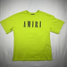AMIRI T Shirt Men Authentic Medium Green 100% Cotton picture
