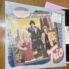 87 Dolly Parton Emmylou Harris Linda Ronstadt Trio vinyl Lp plays gr8t NM shrink picture