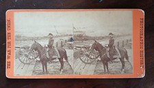 Civil War Stereoview-General Sherman at Atlanta-E. & HT  Anthony- Election 1864. picture