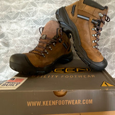 NEW KEEN Braddock 9.5D Utility Brown Lace-Up Steel Toe Work Boots w/box picture