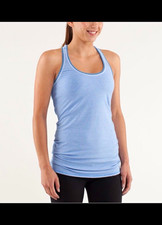 lululemon athletica Every Yogi Tank Striped Scoop Neck Racerback Size 6 picture