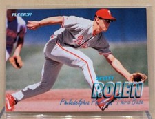 1997 Fleer BLUE GLOSSY TIFFANY #418 Scott Rolen HOF RARE PARALLEL ROOKIE RC picture