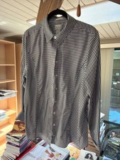 Chicos black and white stripe button shirt picture