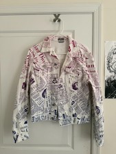 Perfect Condition DIOR X Daniel Arsham SS20 Newspaper jacket Purple Size S/46 picture