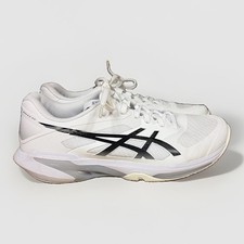 Size 10 - ASICS Solution Speed FF 4 White Black Men’s Sneaker picture