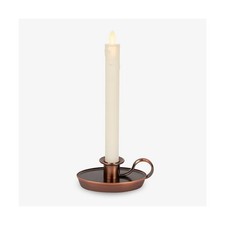 Luminara Ivory & Bronze Window Taper Candle, 1