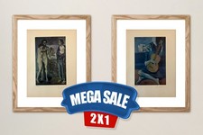 2x1 Pablo Picasso, Original Signed Print with COA and $3,500 Appraisal.*- picture