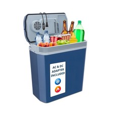 Ivation Electric Cooler & Warmer, Portable Thermoelectric Fridge w/Handle Blue picture