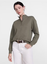 Scenario Women's and Women's Plus Waffle Knit Button Top with Long Sleeves, Size picture