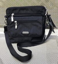 NWT Baggallini Let's Escape RFID Crossbody Black $68 MSRP picture