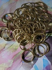 1 inch (25mm) Metal O Ring Goldtone Craft Supplies - 50 pcs New picture