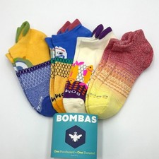 BOMBAS 5 Pairs Women's honeycomb Ankle Socks Cushion 5 Color Mix Size Med 8-10.5 picture