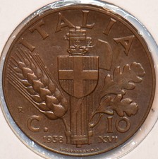 Italy 1938 R 10 Centesimi 194779 combine shipping picture