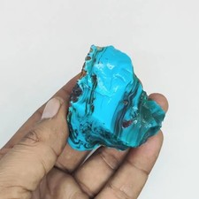 Turquoise Obsidian Rough Gemstone Natural Raw Healing Crystal 225-325CT picture