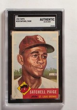 1953 Topps #220 Satchel Paige Browns Centered Great Gloss - Beautiful Card picture