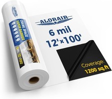 ALORAIR Crawl Space Vapor Barrier 6 mil 10'x100' Coverage 1200sqft Encapsulation picture