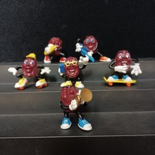 Vtg 1988 Applause Hardee's California Raisins Series 2 PVC Figure Set COMPLETE picture
