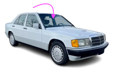 Fits: 1984-1991 Mercedes Benz 190 D,E 4 Door Sedan Front Windshield Glass picture