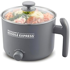 Elite Gourmet NOODLE EXPRESS™ Hot Pot, Prepare Ramen, Rice, 1.3 Quarts, Grey picture