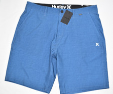NWT HURLEY Size 36 Men's Poly Spandex Walk Shorts Blue picture