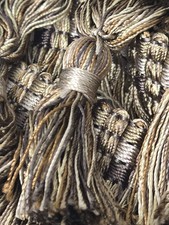 Vtg CONSO J22204 18 Yds Gold Brown 3-3/4 Tassel Fringe Trimmings Sew Upholstery  picture
