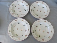 4 Villeroy & Boch Petite Fleur Flowers Allover Luxembourg Rimmed Cereal Bowl 8